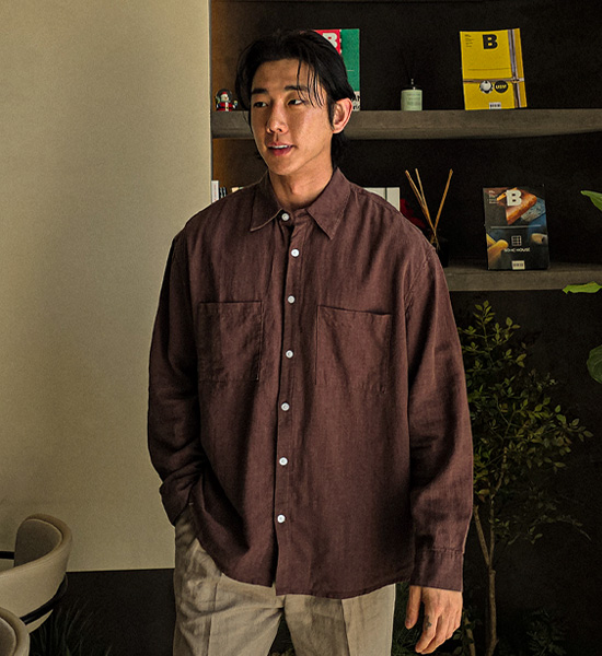 (M-6XL)<BR>로사린 亚麻衬衫 B2516