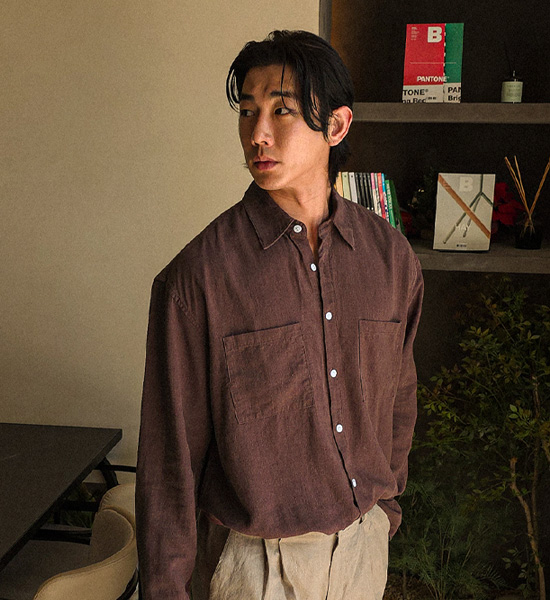 (M-6XL)<BR>로사린 亚麻衬衫 B2516