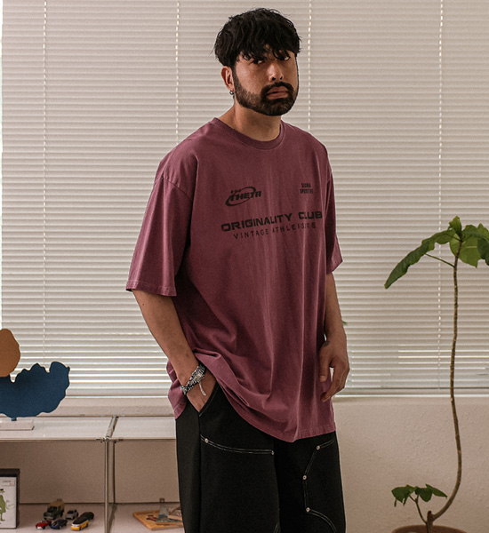 <font color="#FF0000">[Big ing EVENT 商品]</font><br>(XL-6XL)<BR>도니키 颜料 短袖T恤