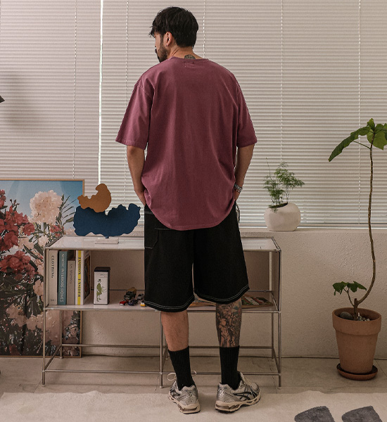 <font color="#FF0000">[Big ing EVENT 商品]</font><br>(XL-6XL)<BR>도니키 颜料 短袖T恤