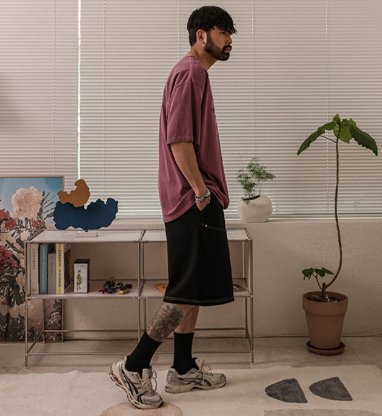 <font color="#FF0000">[Big ing EVENT 商品]</font><br>(XL-6XL)<BR>도니키 颜料 短袖T恤