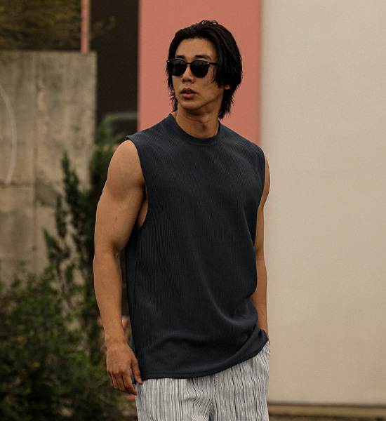 (L-5XL)<br>바울로 百褶 背心
