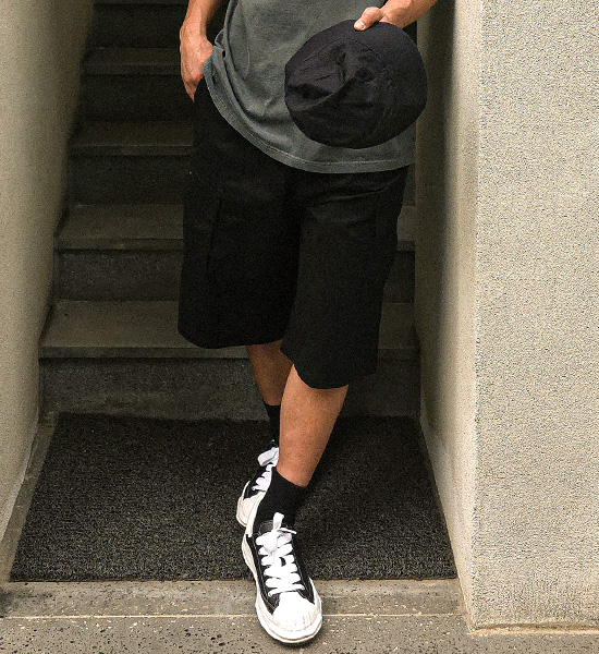 (L-5XL)<BR>야슈타 7부 货物绑带短裤