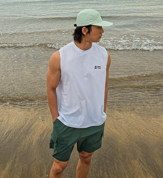 (L-5XL)<BR>서퍼클럽 防潮无袖衬衫 T035
