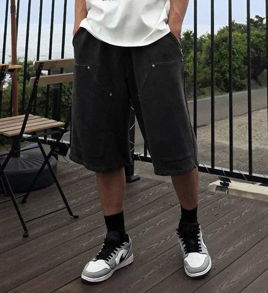 (XL-6XL)<br>그란하 颜料 百慕大 松紧带短裤 P007