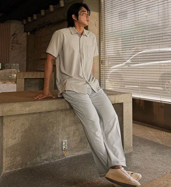 (L-5XL)<br>캐플란 冷却系统 氨纶短袖衬衫