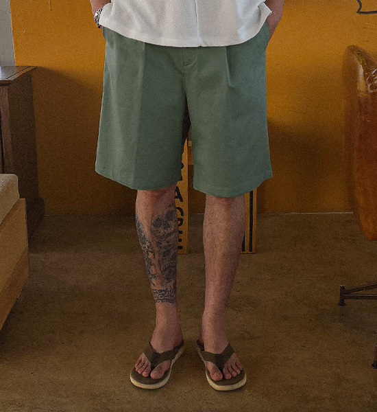 (S-5XL)<BR>할프빌 后松紧带 短裤 S95