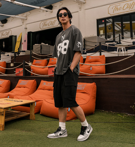 (XL-6XL)<br>치몽 百慕大 货物绑带短裤 41