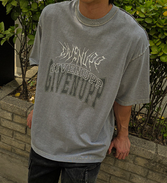 (XL-5XL)<BR>아만테 颜料 短袖T恤