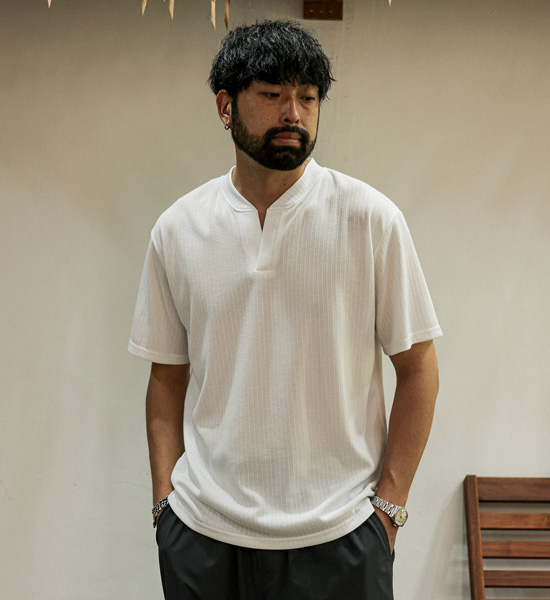 (L-4XL)<br>클린치 亨利颈 短袖T恤