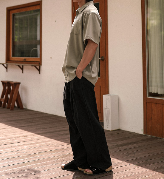 (M-4XL)<br>파슈카니 半宽配合 亚麻绑带裤