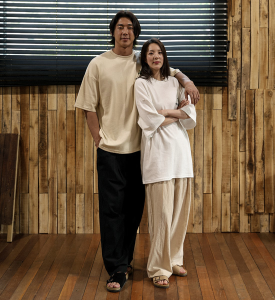 (M-4XL)<br>파슈카니 半宽配合 亚麻绑带裤