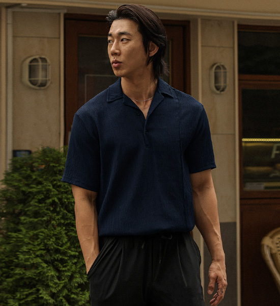 토코로아 开领 短袖衬衫