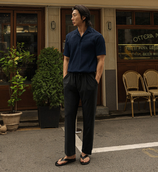 토코로아 开领 短袖衬衫