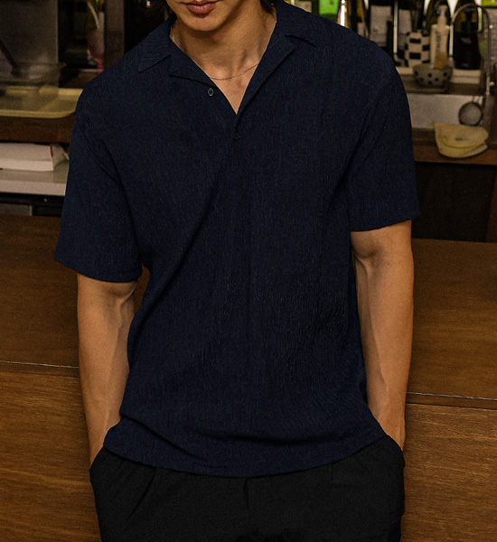 토코로아 开领 短袖衬衫