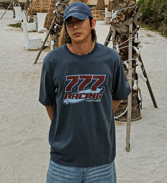 (XL-6XL)<BR>마옹 颜料 短袖T恤 777