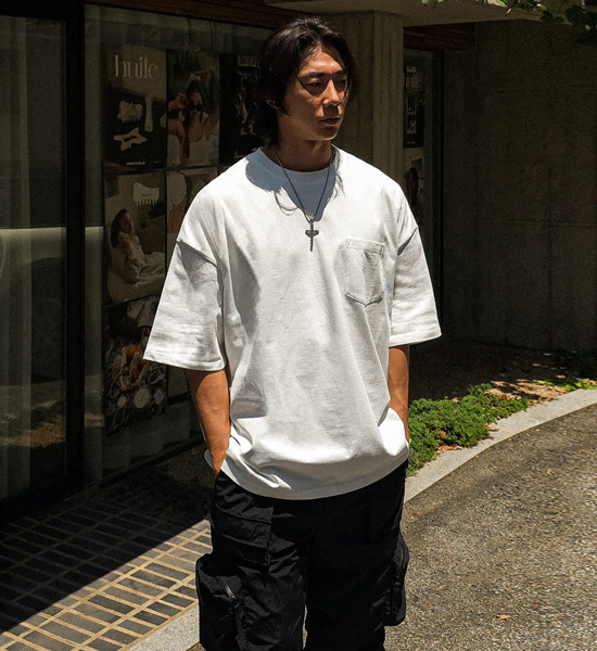 <font color="#FF0000">무료교환반품</font><br>(XL-6XL)<br>에밀리오 포켓 短袖T恤