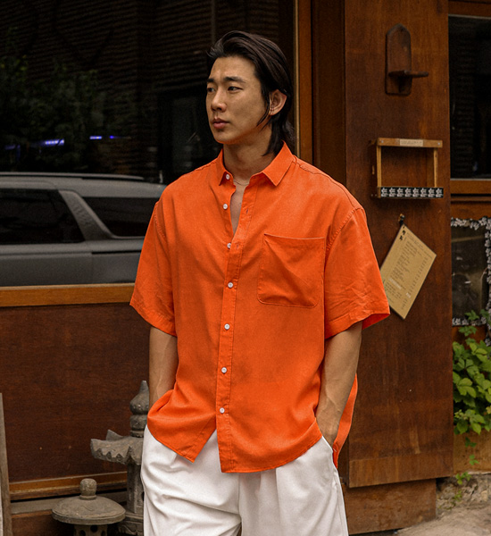 (XL-6XL)<br>모이라나 亚麻短袖衬衫 N015