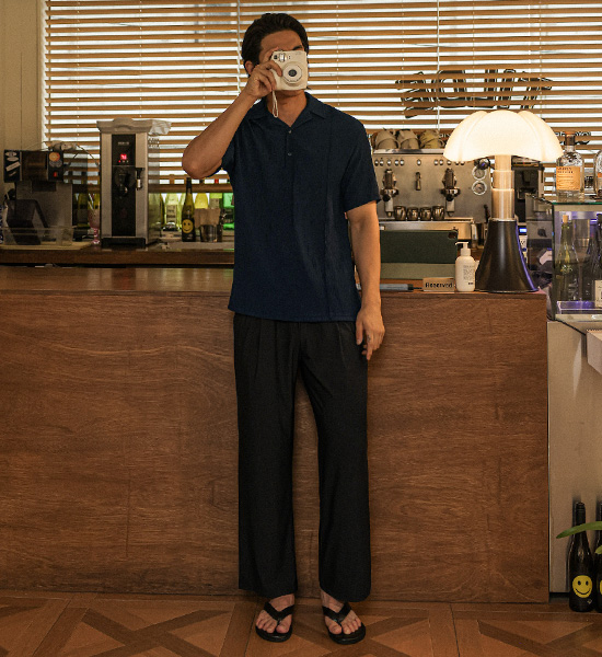 (L-6XL)<BR>티크리트 标准配合 冷却系统 松紧带裤<br><font color="#072c81"><B>[ W.DNA ]</B></font>