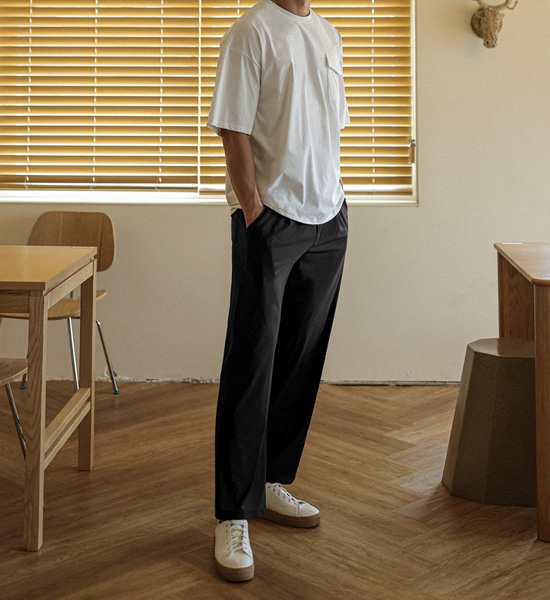 (L-6XL)<BR>티크리트 标准配合 冷却系统 松紧带裤<br><font color="#072c81"><B>[ W.DNA ]</B></font>