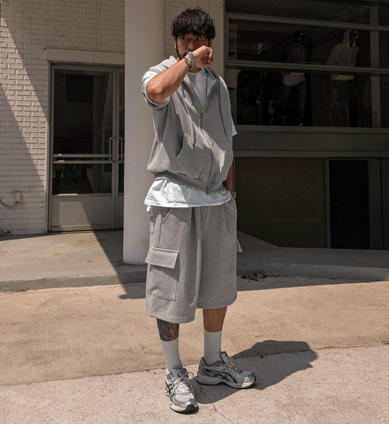 (XL-5XL)<br>포르카모 货物绑带短裤