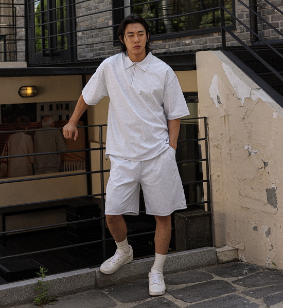 (L-5XL)<br>마르틴키 松紧带短裤