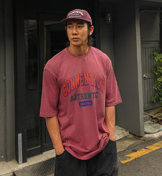 (XL-6XL)<BR>픽턴 颜料 短袖T恤