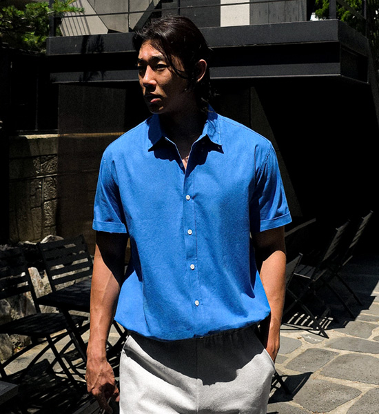 (L-4XL)<br>크리차우 短袖衬衫