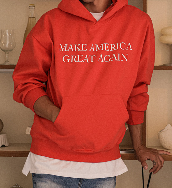(XL-6XL)<BR>아카저 带帽T恤