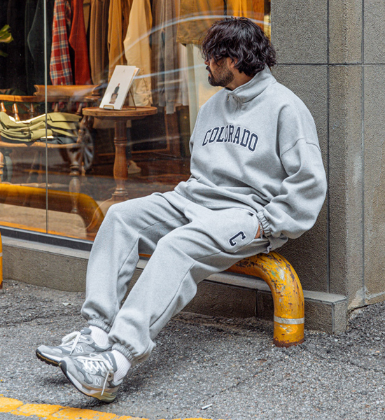 (M-6XL)<BR>모논 콜로라도 기모아노락+아본 运动服 조거기모팬츠
