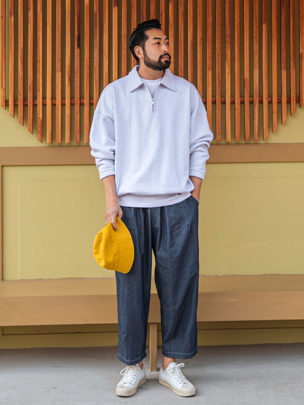 (L-5XL)<BR>더스턴 气球 松紧带 无洗牛仔裤 <br><font color="#098a09"><B>选择长度 (基础,长款+10cm)</B></font>