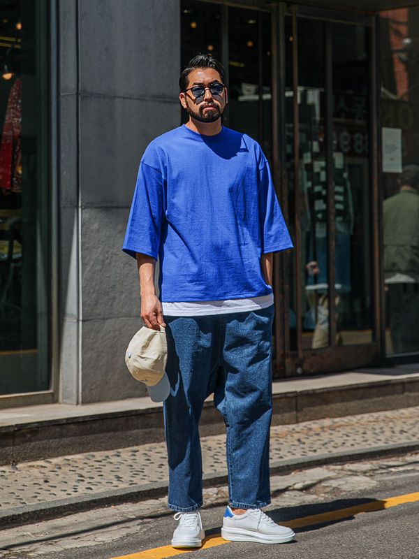 (XL-6XL)<br>럭커 分层 短袖T恤