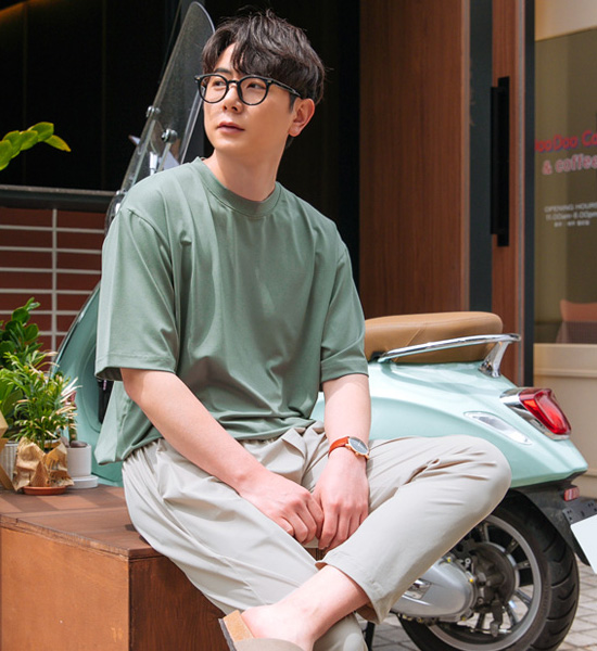 (L-6XL)<br>래브라도 短袖T恤 <br><font color="#098a09"><B>选择长度 (基础,长款+6cm)</B></font>