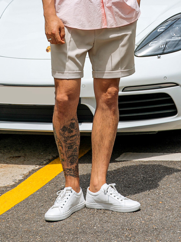 (2XL-6XL)<BR>펌스틴 松紧带短裤 A13