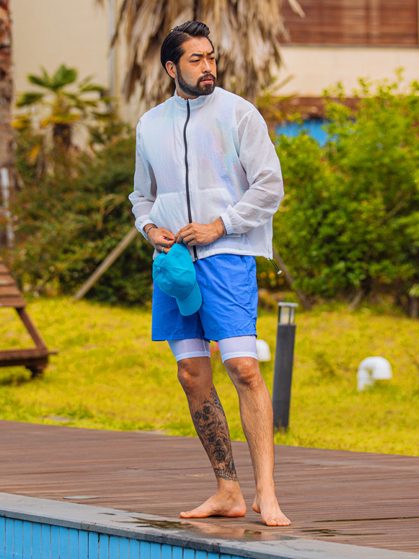 (L-6XL)<BR>알레포 아쿠아 弹力5부레깅스