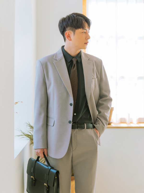 (L~4XL)<BR>고튼 外套+이엠프 松紧带宽松裤