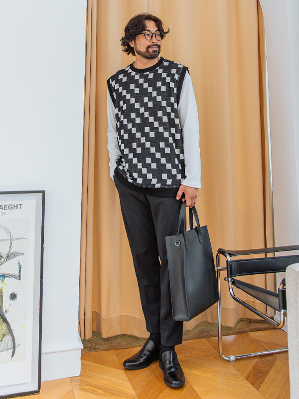 (XL~6XL)<BR>블릭센 체커조끼