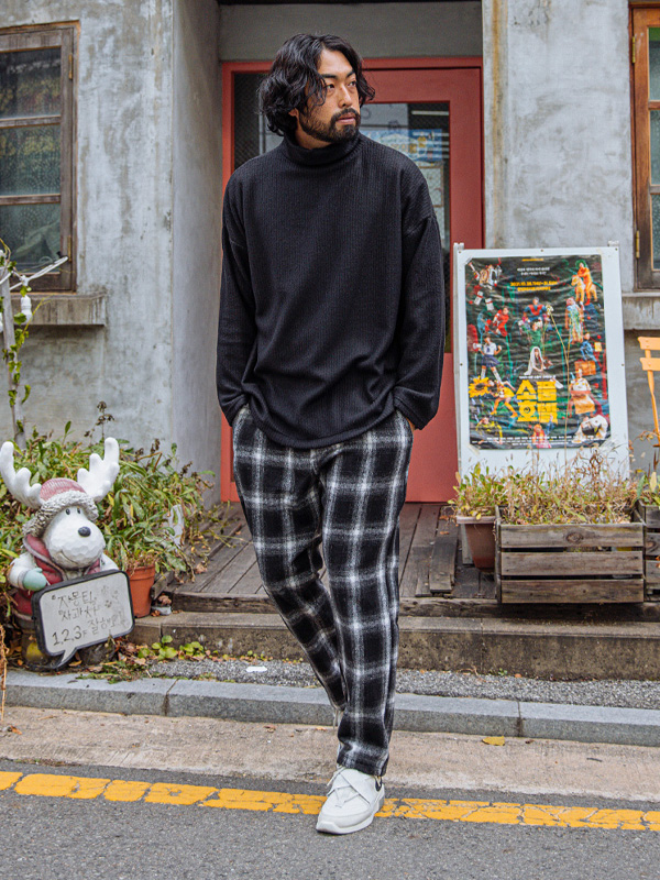 (XL-6XL)<br>콩크 니트목폴라