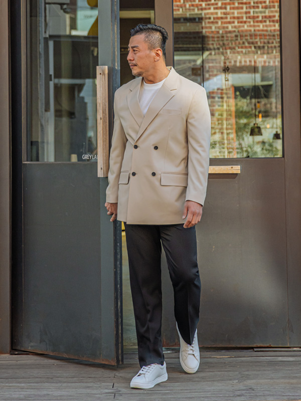 (L~4XL)<BR>레스피 더블자켓