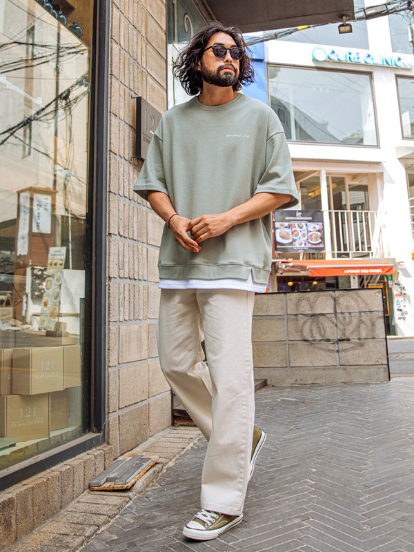 (XL-6XL)<br>푼타카 分层 短袖T恤