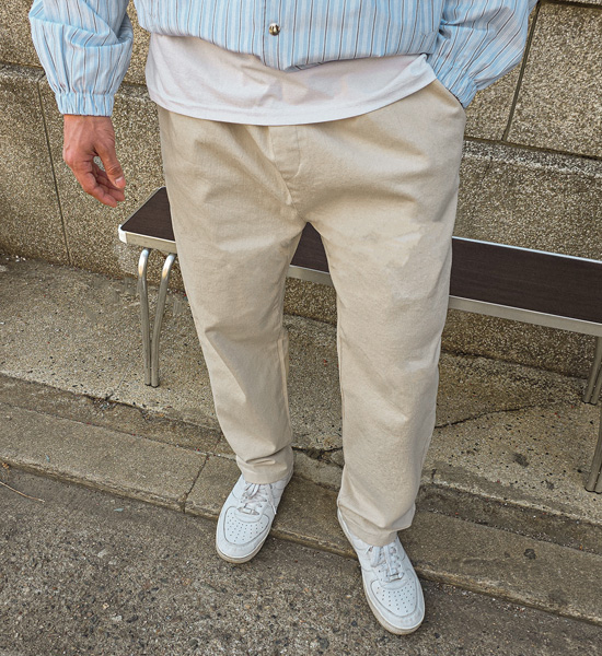 (L-5XL)<BR>움타타 밴딩스판팬츠