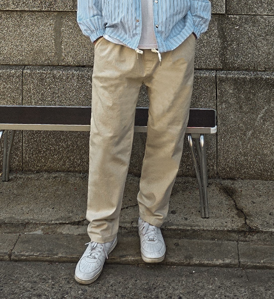 (L-5XL)<BR>움타타 밴딩스판팬츠