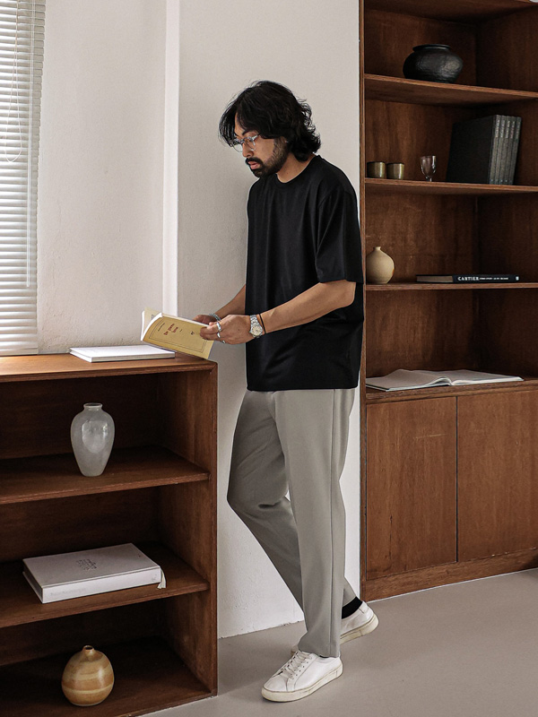 (L-6XL)<br>래브라도 短袖T恤 <br><font color="#098a09"><B>选择长度 (基础,长款+6cm)</B></font>