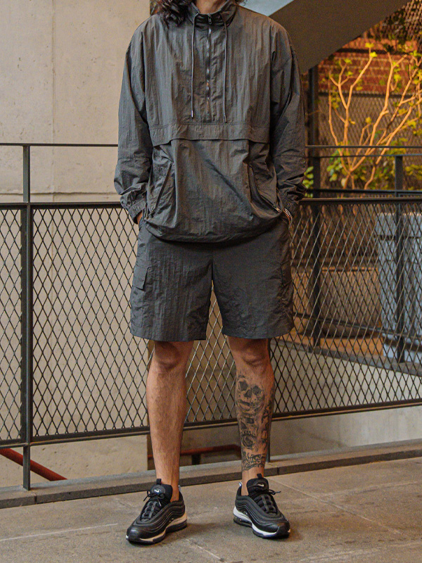 (XL-6XL)<BR>다마르 串 风衣+스코샤 工装裤 松紧带短裤<br><font color="#072c81"><B>[ W.DNA ]</B></font>