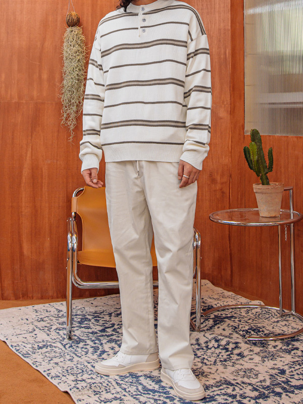 (S-2XL)<br>테이큰 松紧带裤 <br><font color="#098a09"><B>选择长度 (基础,长款+10cm)</B></font>