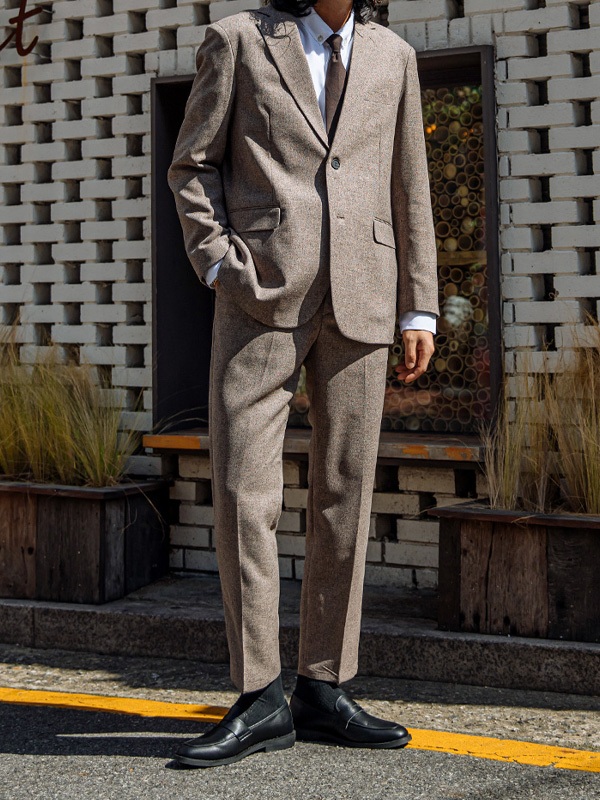 (L~4XL)<BR>히로이 松紧带宽松裤