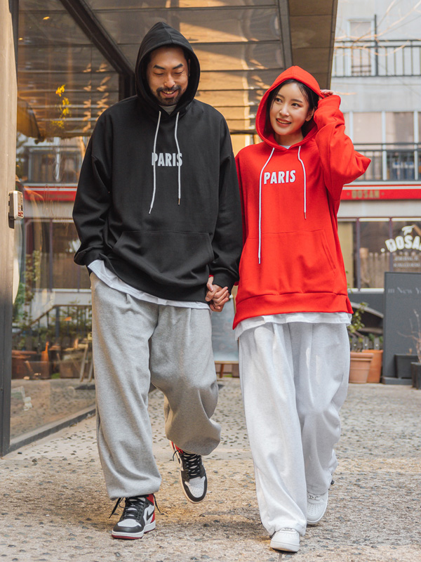 (XL-4XL)<br>엑바오 分层 带帽T恤