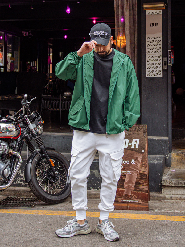 (L-4XL)<br>컨딜리 带帽拉链