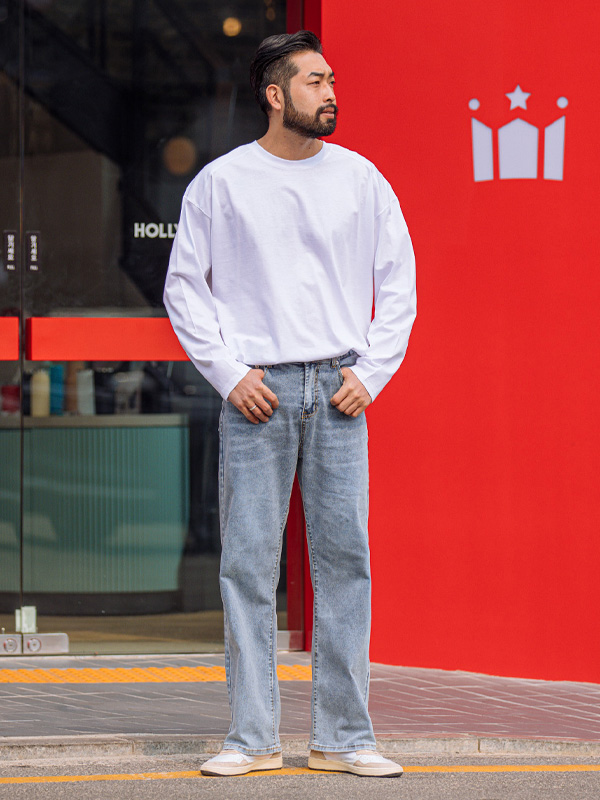 (30-46)<BR>티이퍼 松紧带 牛仔裤(637)