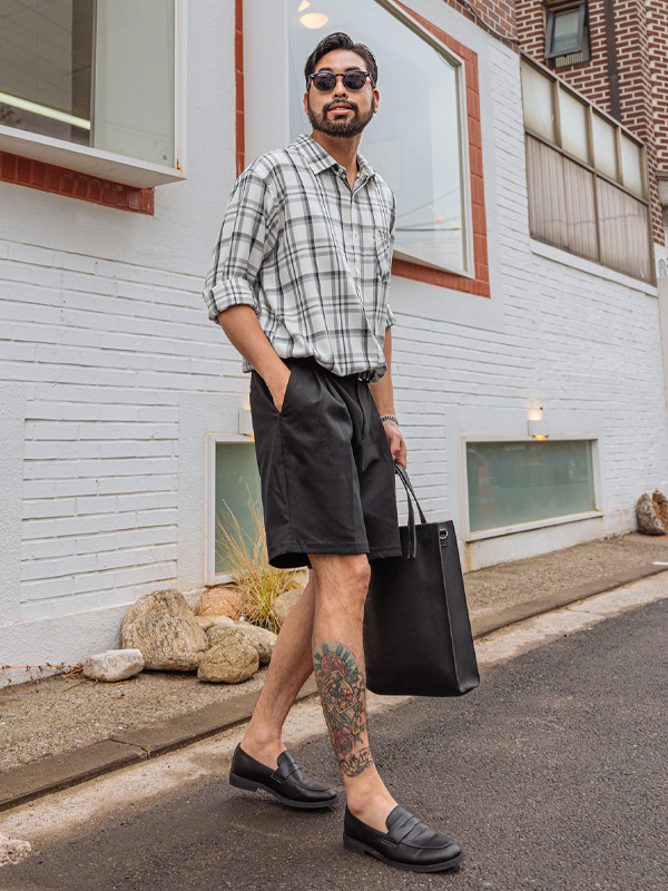 (L-5XL)<BR>토런스 주름반바지